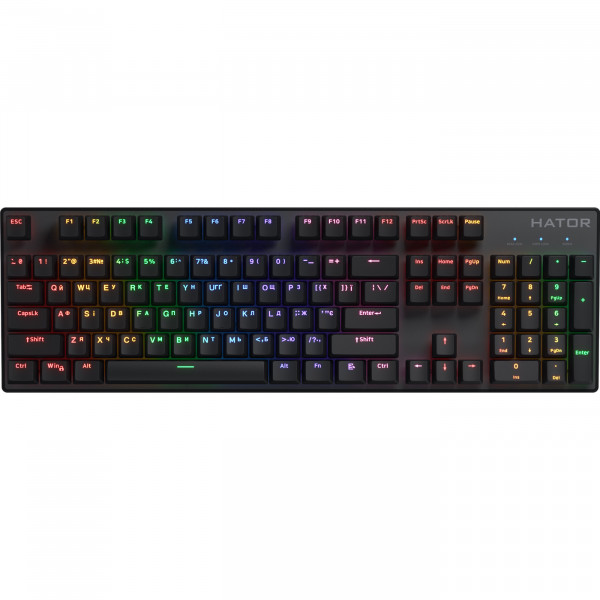 Клавіатура Hator Icefall Mecha Wireless Rainbow Black (HTK204UA)