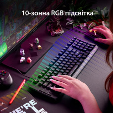 Клавіатура HyperX Eve 1800 USB Black (B7JE0AA)