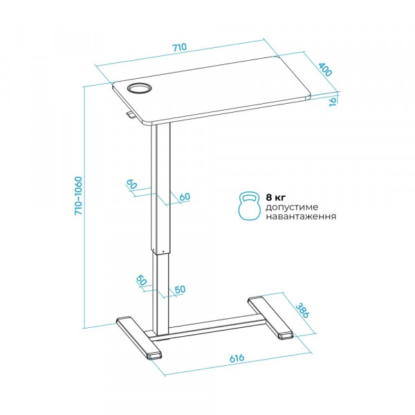 Комп`ютерний стіл OfficePro ODM270DW