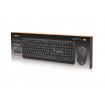 Комплект (клавіатура, миша) бездротовий REAL-EL Kit-555W Black