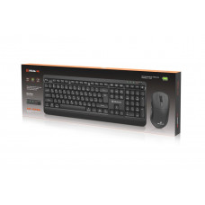 Комплект (клавіатура, миша) бездротовий REAL-EL Kit-555W Black