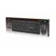 Комплект (клавіатура, миша) бездротовий REAL-EL Kit-555W Black