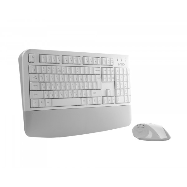 Комплект (клавіатура, мишка) бездротовий A4Tech Fstyler FG2500S Plus White