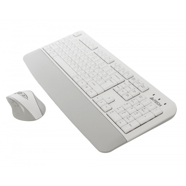 Комплект (клавіатура, мишка) бездротовий A4Tech Fstyler FG2500S Plus White