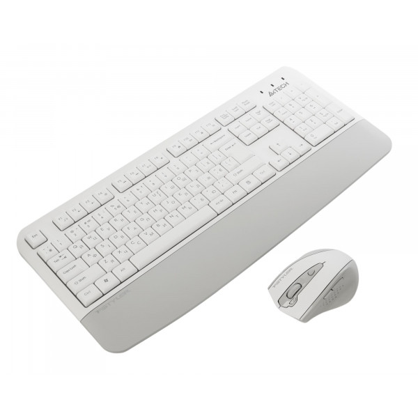 Комплект (клавіатура, мишка) бездротовий A4Tech Fstyler FG2500S Plus White