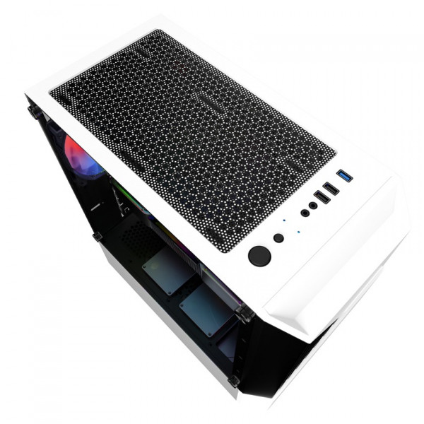 Корпус 1stPlayer F3-A-WH-4F1-PS-600FK-EU White 600W