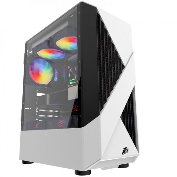 Корпус 1stPlayer F3-A-WH-4F1-PS-600FK-EU White 600W