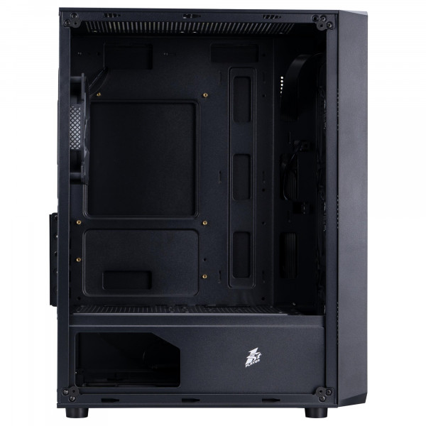 Корпус 1stPlayer FD3-M-BK-4F7 Black без БЖ