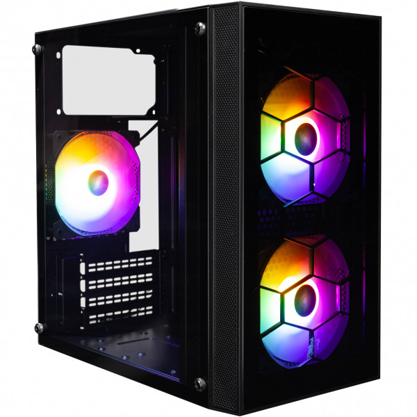 Корпус 1stPlayer X1-3F1 Black 600W