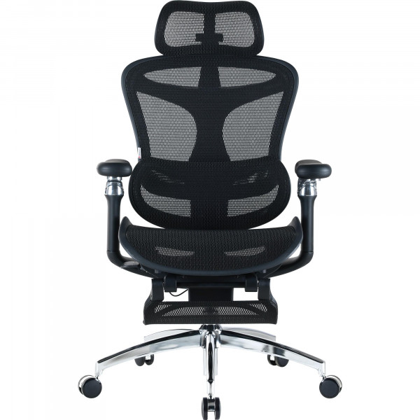 Крісло офісне Sihoo Doro C300 Pro Mesh Black with footrest (Doro-C300-Pro-M101-JT)
