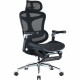 Крісло офісне Sihoo Doro C300 Pro Mesh Black with footrest (Doro-C300-Pro-M101-JT)