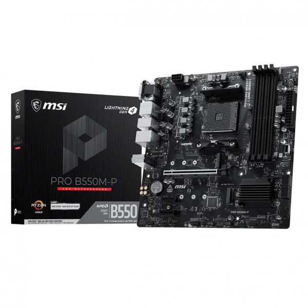 Материнська плата MSI Pro B550M-P Socket AM4