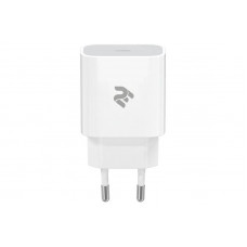 Мережевий зарядний пристрій 2E (1USB 3A) White (2E-WC1USBC20W-W)