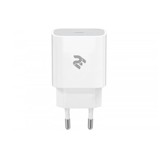 Мережевий зарядний пристрій 2E (1USB 3A) White (2E-WC1USBC20W-W)