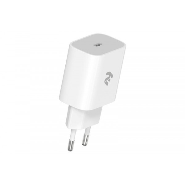 Мережевий зарядний пристрій 2E (1USB 3A) White (2E-WC1USBC20W-W)