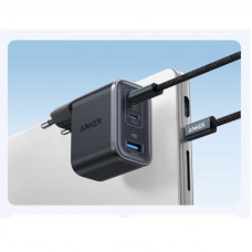 Мережевий зарядний пристрій Anker Charger 70W, 2xUSB-C, 1xUSB-A, Black (A121AL11)