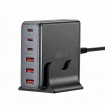 Мережевий зарядний пристрій Essager Engine 85W GaN (3xUSB-A, 3xUSB-C) Black (EZC85W-SXB0G-Z)