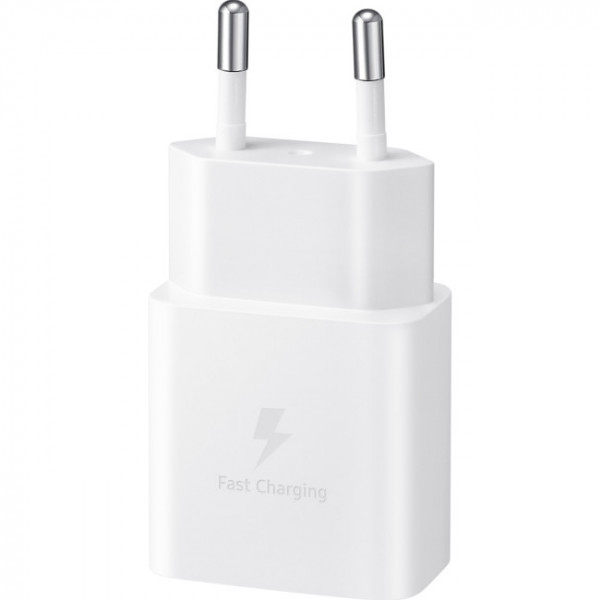 Мережевий зарядний пристрій Samsung EP-T1510N White, 1хUSB Type-C, 15W (EP-T1510NWEGEU)