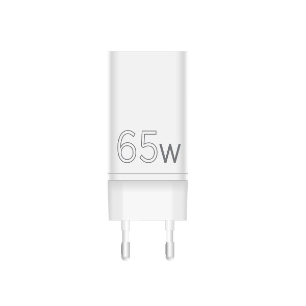 Мережевий зарядний пристрій Sigma mobile X-power 65W GaN, PD, QC (2xUSB-C + 1xUSB-A) White (PS65-01)