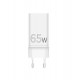 Мережевий зарядний пристрій Sigma mobile X-power 65W GaN, PD, QC (2xUSB-C + 1xUSB-A) White (PS65-01)