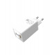 Мережевий зарядний пристрій Sigma mobile X-power 65W GaN, PD, QC (2xUSB-C + 1xUSB-A) White (PS65-01)
