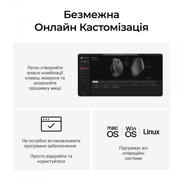 Миша бездротова Keychron M5 WL Black (M5-A23)