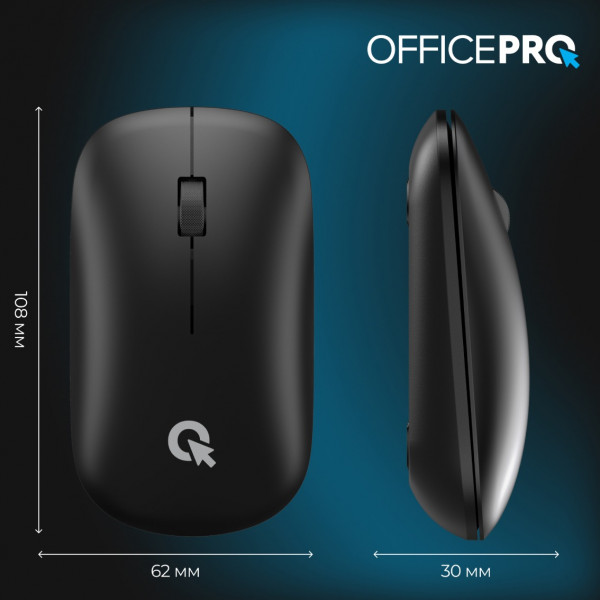 Миша бездротова OfficePro M225B Silent Click Wireless Black