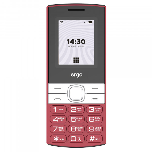 Мобiльний телефон Ergo B185 Dual Sim Red