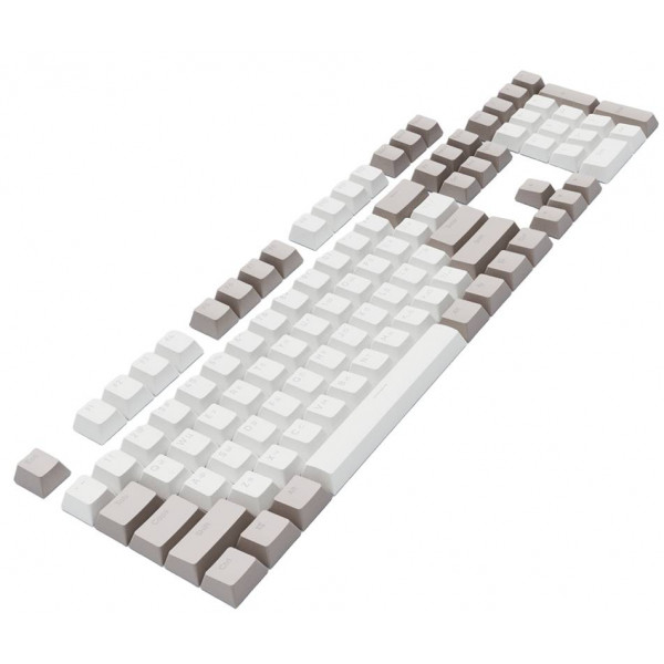 Набір кейкапів Dark Project PBT KS-48 ENG/UA/RU White/Grey (DP-KS-0048)