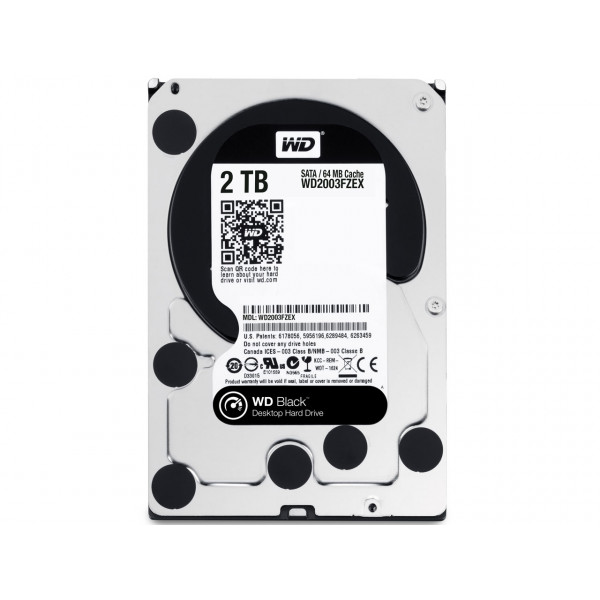 Накопичувач HDD SATA 2.0TB WD Black 7200rpm 64MB (WD2003FZEX)