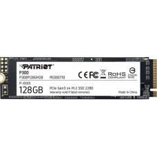 Накопичувач SSD 128GB Patriot P300 M.2 2280 PCIe 3.0 x4 NVMe TLC (P300P128GM28)