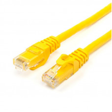 Патч-корд UTP Atcom RJ45, Cat.6, мідь, 1 м, жовтий