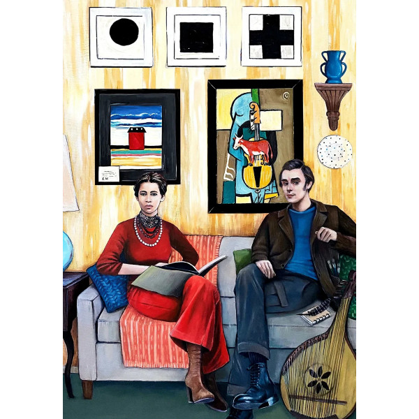 Пазл дерев`яний UkrainianPuzzles В гостях у Малевича