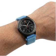 Ремінець BeCover Nylon Style для Amazfit Stratos (22mm) 1/2/2S/3/GTR 2/GTR 47mm/GTR Lite 47mm/Nexo/Pace/GTR 3 Pro/GTR 4 Aqua Blue (715005)
