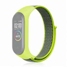 Ремінець BeCover Nylon Style для Xiaomi Mi Smart Band 7 Lime-Gray (707664)