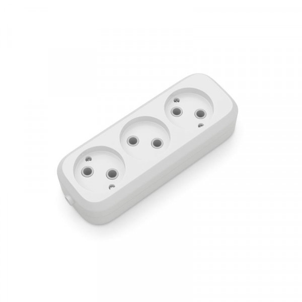 Розетковий блок Electrum 3 гнізда C-SM-1776