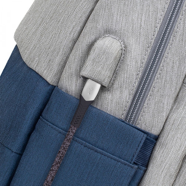 Рюкзак Rivacase 7567 17.3" Grey/Dark Blue