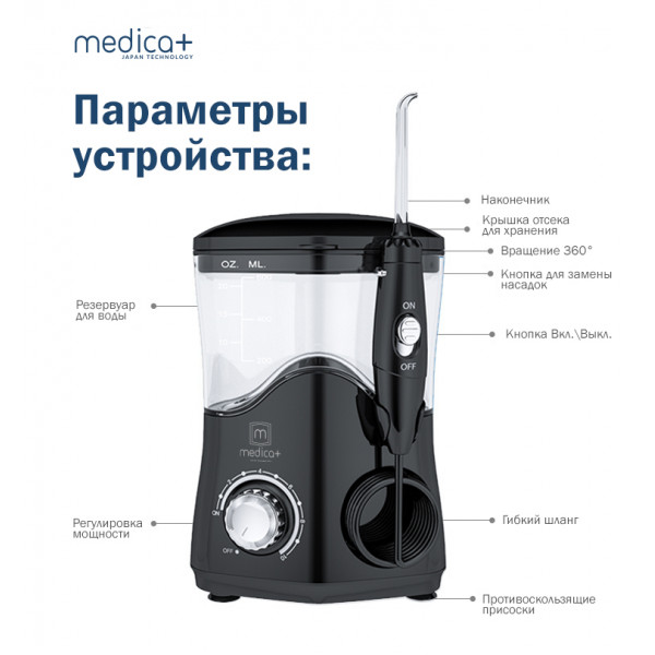 Стаціонарний іригатор Medica+ ProWater Stantion 7.0 (MP-102936)