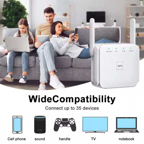 Точка доступу Fenvi FWD-R1208U Wi-Fi Repeater Booster 2.4G/5GHz