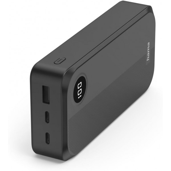 Універсальна мобільна батарея Hama 20000mAh 15W Black (00201755)