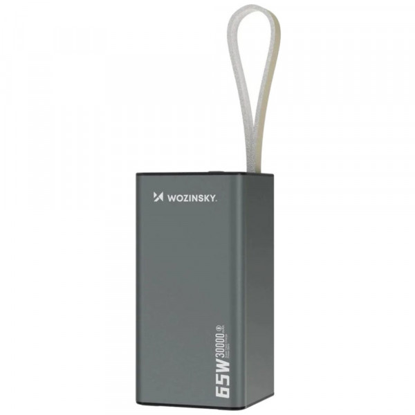 Універсальна мобільна батарея Wozinsky K65+ 30000 65W Gray (5907769364457)
