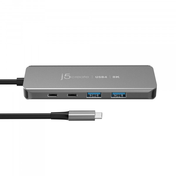 USB-хаб J5create USB-C 5-в-1 Grey (JCH453-N)