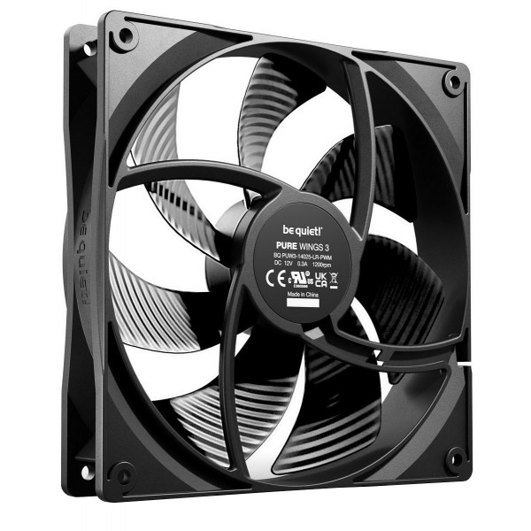 Вентилятор be quiet! Pure Wings 3 140mm PWM 3-Pack Black (BL139)