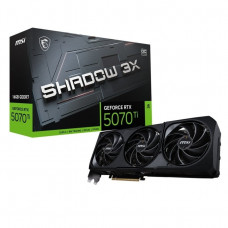 Відеокарта GF RTX 5070 Ti 16GB GDDR7 Shadow 3X OC MSI (GeForce RTX 5070 Ti 16G SHADOW 3X OC)