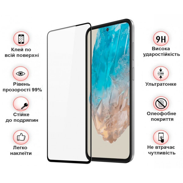 Захисне скло BeCover для Samsung Galaxy M35 5G SM-M356 Black (711529)