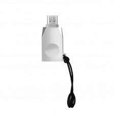 Адаптер Hoco OTG UA10 USB - micro USB (F/M) Silver (6957531070283)