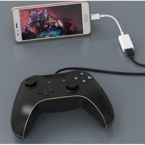 Адаптер XoKo MH-360 USB Type-C - USB V 3.0 (M/F) з кабелем, 0.12 м, білий (XK-MH-360)