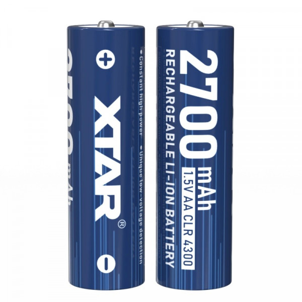 Акумулятор XTAR AA/HR06 Li-ion 2700mAh 4 шт.