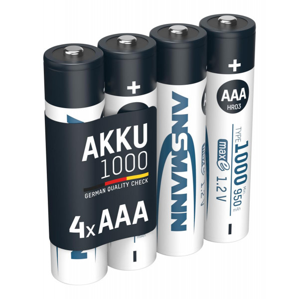 Акумулятори Ansmann AAA/HR03 NI-MH 1000 mAh BL 4 шт