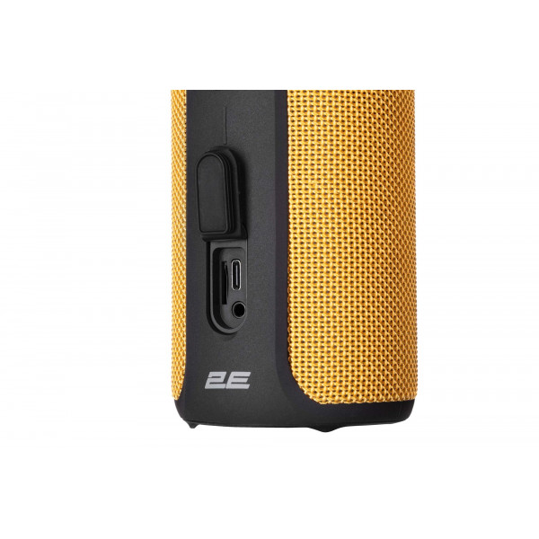 Акустична система 2E SoundXTube TWS MP3 Wireless Waterproof Yellow (2E-BSSXTWYW)